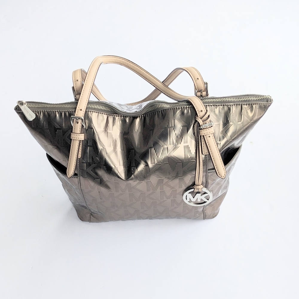 Michael Kors Metallic Bronze Adjustable Strap Tote